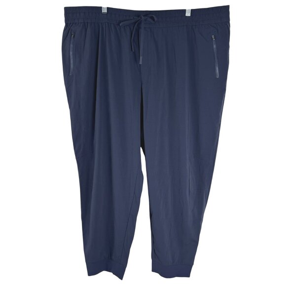 Athleta Trekkie North Jogger Pants Womens 2X Blue Nylon Spandex NWT PT-2592 - Picture 1 of 13